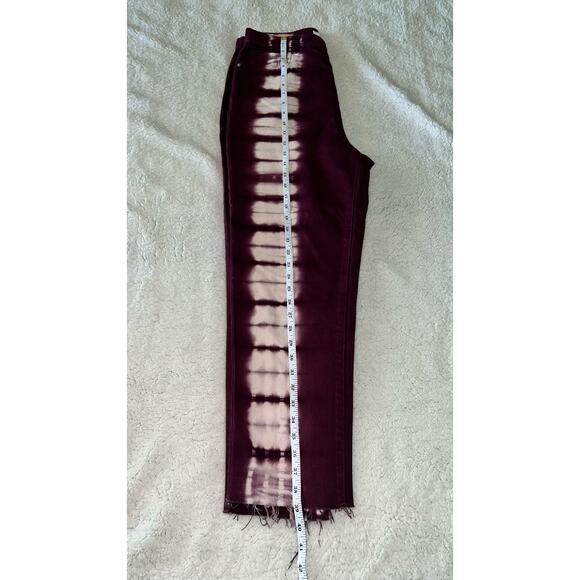 PACSUN Eco Raspberry Tie Dye High Waisted Straight Leg Jeans - size 30 - G1 - Picture 8 of 9